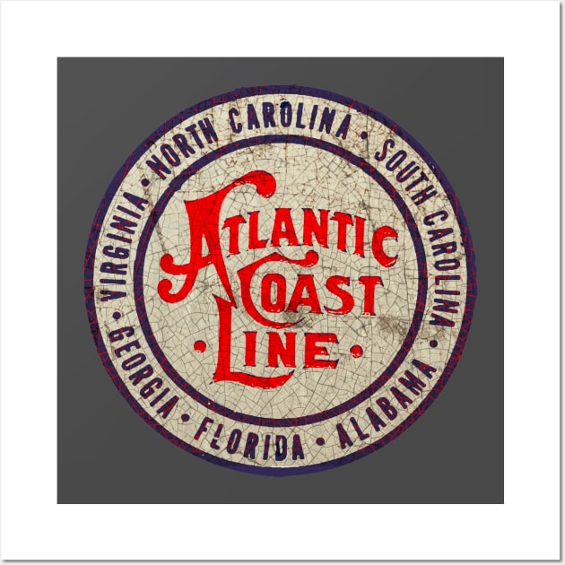 Atlantic Coast Line Wall Art by Midcenturydave